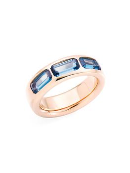 商品Pomellato | Iconica 18K Rose Gold & London Blue Topaz Ring,商家Saks Fifth Avenue,价格¥26805图片