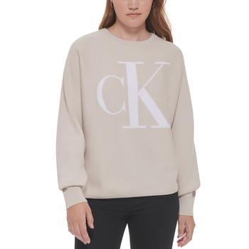 Calvin Klein | Women's Monogram Dolman Knit Top商品图片,7折×额外8折, 额外八折