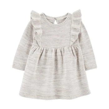 Carter's | Baby Girls Long Sleeve Sweater Dress with Diaper Cover,商家Macy's,价格¥94
