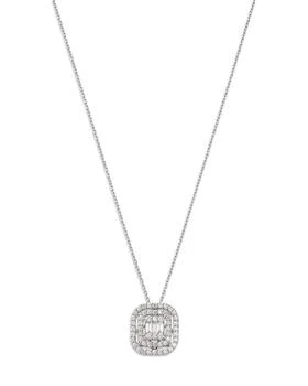 Bloomingdale's | Diamond Geometric Pendant Necklace in 14K White Gold, 0.50 tcw,商家Bloomingdale's,价格¥23541