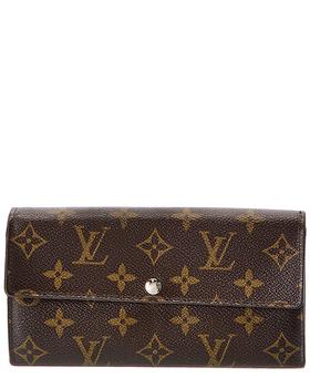 lv女包真假, [二手商品] Louis Vuitton | Louis Vuitton Monogram Canvas Sarah Wallet (Authentic Pre-Owned)商品图片 