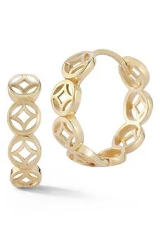 Ember Fine Jewelry | 14K Gold Huggie Hoop Earrings,商家Nordstrom Rack,价格¥2194