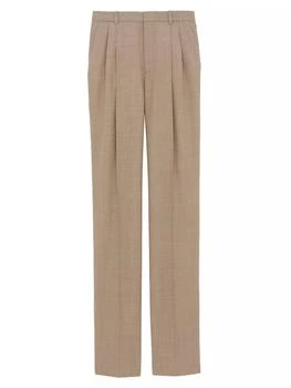 Yves Saint Laurent | High-Waisted Pants in Grain De Poudre,商家Saks Fifth Avenue,价格¥12442