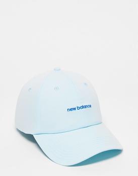 New Balance | New Balance linear logo baseball cap in light blue商品图片,额外9.5折, 额外九五折