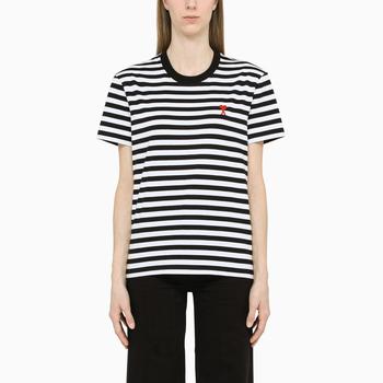 AMI | Ami De Coeur striped T-shirt商品图片,