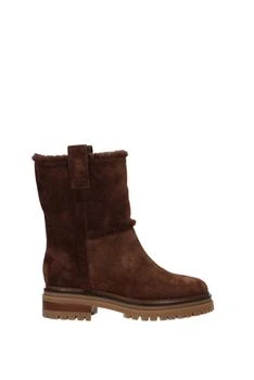 Sergio Rossi | Ankle boots winnie Suede Brown Cocoa,商家Wanan Luxury,价格¥3841