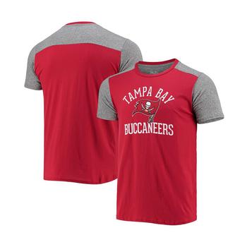 Majestic, Majestic | Men's Red, Gray Tampa Bay Buccaneers Field Goal Slub T-shirt商品图片 7.4折