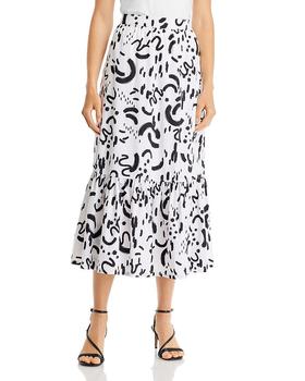 Tahari | Printed Ruffled Maxi Skirt商品图片,3折×额外8折, 独家减免邮费, 额外八折