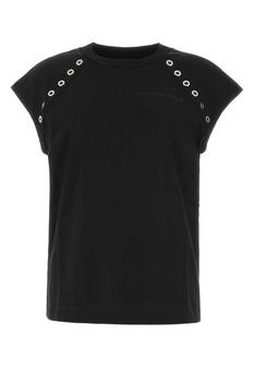 Alexander McQueen | Alexander McQueen Eyelets Detailed T-Shirt商品图片,7.6折