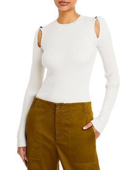 product Ribbed Cutout Sweater image