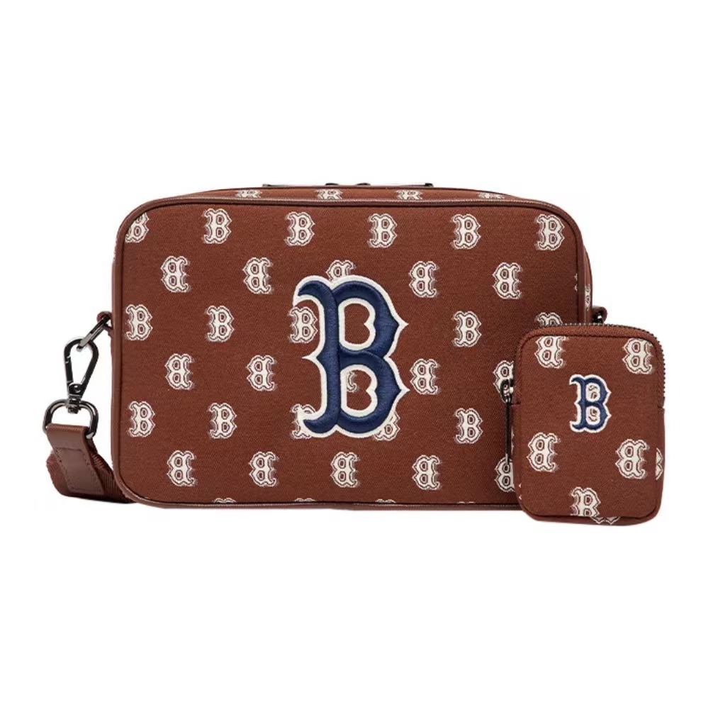 MLB | 【享贝家】（国内现货）MLB豆腐包子母包相机包单肩斜挎包 男女同款 红棕色 3ACRM012N-43BRD G-LY商品图片,5.3折, 包邮包税
