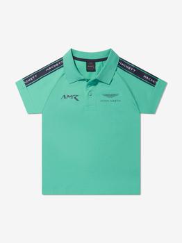 商品Hackett | Hackett Aquamarine Boys Aston Martin Short Sleeve Polo Shirt,商家Childsplay Clothing,价格¥416图片