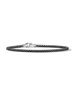 David Yurman | Box Chain Bracelet in Stainless Steel and Sterling Silver,商家Saks Fifth Avenue,价格¥1463