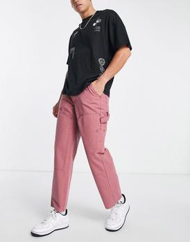 product Topman carpenter trousers in pink image