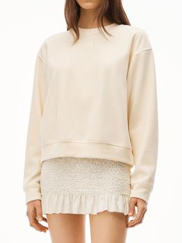 alexander wang卫衣, Alexander Wang | White sweatshirt with logo商品图片 9.6折