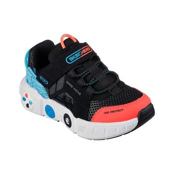 SKECHERS | Little Boys Game Kicks - Gametronix Stay-Put Casual Sneakers from Finish Line商品图片,