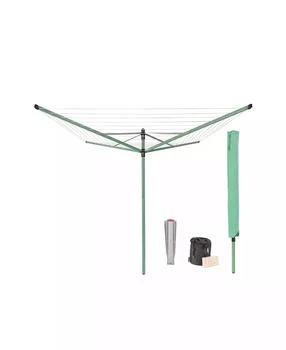 Brabantia | Rotary Lift-O-Matic Clothesline - 164', 50 Meter with Metal Ground Spike, Protective Cover, Peg Bag and Wooden Clothespins Set,商家Macy's,价格¥1406