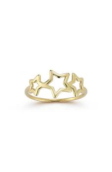 Ember Fine Jewelry | 14K Gold Star Ring,商家Nordstrom Rack,价格¥2026
