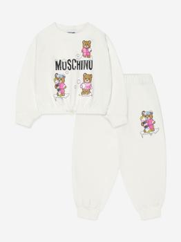 ROSS AND SNOW, Moschino | Moschino White Girls Snow Bear Logo Tracksuit商品图片 