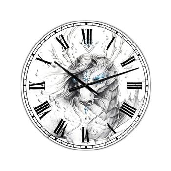 商品Designart | Sea Horse Crystal Blue Oversized Modern Wall Clock - 36" x 28" x 1",商家Macy's,价格¥1537图片