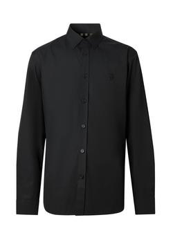 商品Burberry | Slim fit monogram motif stretch cotton poplin shirt,商家Harvey Nichols,价格¥2952图片