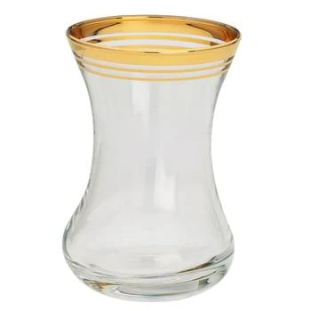 Classic Touch Decor | Set of 6 Tea Cups with Gold Rim,商家Premium Outlets,价格¥423