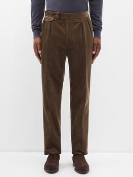 推荐Double-pleated corduroy trousers商品