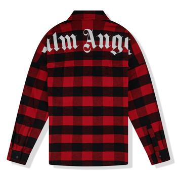 推荐Palm Angels Check Flannel Red Shirt商品