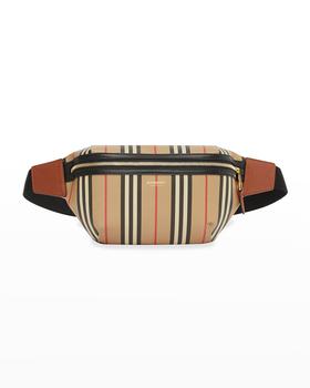 burberry腰包, Burberry | Sonny Icon Stripe E-Canvas Belt Bag商品图片 