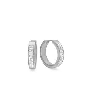 商品Liv & Liz | Crystal Huggie Hoop Earrings,商家Lord & Taylor,价格¥258图片