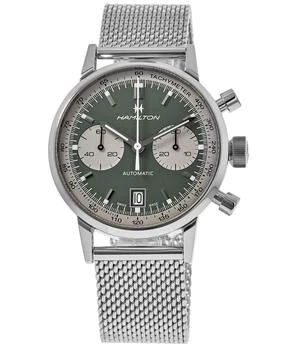 Hamilton | Hamilton American Classic INTRA-MATIC AUTO Green Chronograph Dial Men's Watch H38416160 6.9折, 独家减免邮费