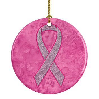 商品Pink Ribbon for Breast Cancer Awareness Ceramic Ornament,商家Verishop,价格¥117图片