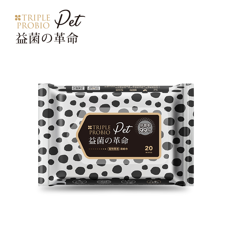 商品宠物抗菌湿纸巾（20片/包） | Wet Wipes ,商家Triple Probio,价格¥72图片