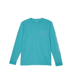 Vineyard Vines, Vineyard Vines | Long Sleeve Lighthouse Pocket T-Shirt (Toddler/Little Kids/Big Kids)商品图片 