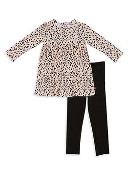 商品Magnetic Me | Little Girl's Spot On Magnetic 2-Piece Dress & Leggings Set,商家Saks Fifth Avenue,价格¥356图片