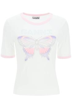 Ganni | Ganni Butterfly T Shirt商品图片,6.1折