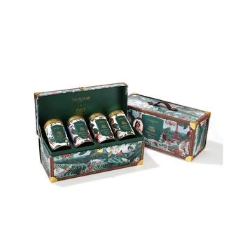 Vahdam Teas | Emily In Paris Tea Gift Box - 48 Pyramid Tea Bags, 4 Premium Tin Caddies,商家Macy's,价格¥595