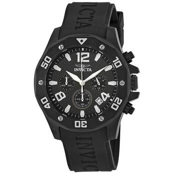 美国Carbon Copy, Invicta | Specialty Chronograh Black Carbon Fiber Dial Black Polyurethane Mens Watch 14890商品图片 0.7折