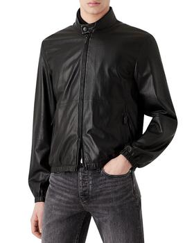 商品Armani | Leather Perforated Jacket,商家Bloomingdale's,价格¥8551图片