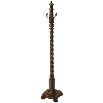 Homezia | 69" Brown Cherry Free Standing Four Hook Coat Rack,商家Premium Outlets,价格¥4485