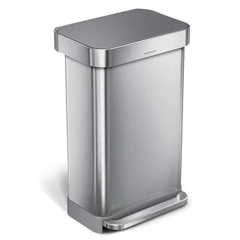 simplehuman | 45 Litre Rectangular Step Can with Liner Pocket with Plastic Lid,商家Macy's,价格¥923