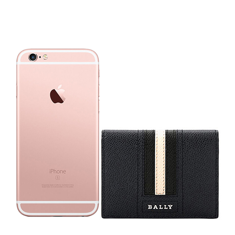 牛皮bally皮带, Bally | Bally 巴利 男士深蓝色白条压纹牛皮卡片夹 6226439商品图片 独家减免邮费