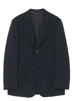 推荐YOHJI YAMAMOTO POUR HOMME MEN FOLD OVER PEAK LAPEL JACKET商品