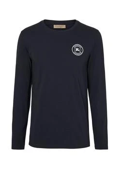 Burberry | Long sleeve embroidered logo cotton t-shirt 