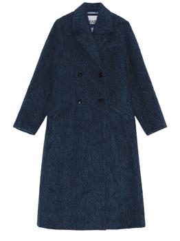 推荐Navy wool coat商品