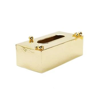Classic Touch | Hammered Tissue Box with Ball Design,商家Macy's,价格¥560