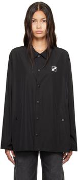 We11done | Black Windbreaker Jacket商品图片,额外8.5折, 独家减免邮费, 额外八五折
