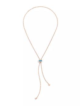 商品Iconica 18K Rose Gold & London Blue Topaz Lariat Necklace图片