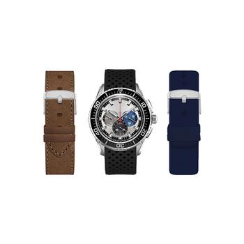American Exchange | Men's Analog Interchangeable Strap Watch Set 44mm商品图片,4.9折