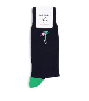 Paul Smith | Embroidered Shadow Floral Socks商品图片,独家减免邮费